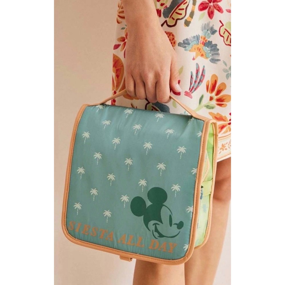 Women'secret Disney Mickey Mouse Hanging Toiletry Bag Tropical Siesta All Day